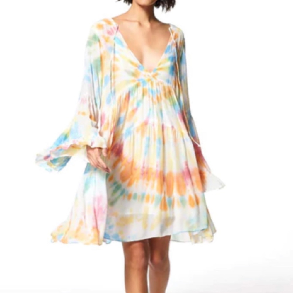 Young Fabulous & Broke Rosa mini dress papaya summer of love size small